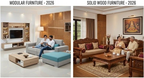 Modular vs Solid Wood Furniture